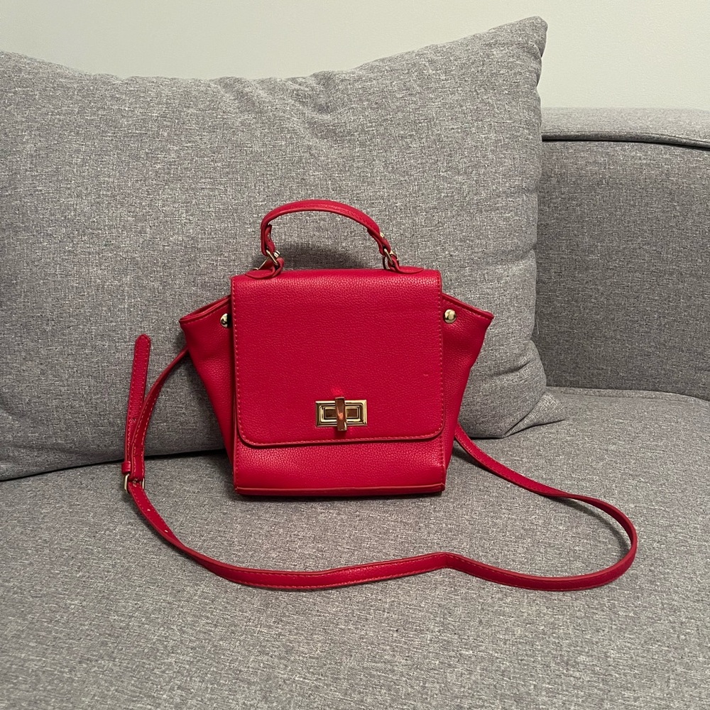 Forever 21 Vibrant Red Crossbody Bag
